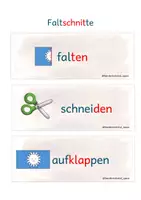 Vorschau - Arbeitsblätter - Faltschnitte herstellen - Deckblatt