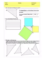 Vorschau - Unterrichtsreihen - Der Satz des Pythagoras - Seite 1