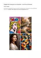 Vorschau - Arbeitsblätter - Epochen der Kunstgeschichte _ Gruppenarbeit - Deckblatt