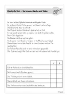 Vorschau - Arbeitsblätter - Opferfest Lesehäppchen - Lesetext mit Aufgaben - Seite 3