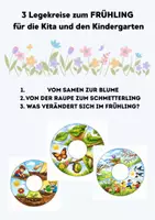 Vorschau - Bildkarten - 3 Legekreise Frühling für Kita & Kindergarten - Deckblatt