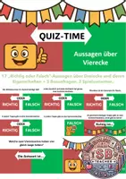 Vorschau - Spiele - Richtig oder Falsch-Quiz: Aussagen über Vierecke (PowerPoint) - Deckblatt