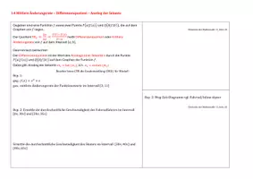 Vorschau - Stundenentwürfe - Tafelbilder_Änderungsrate_Ableitung_Tangente_SekII JGST 11 - Seite 1