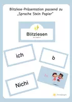Vorschau - Präsentationen/Tafelbilder - Blitzlesen Teil A - Deckblatt