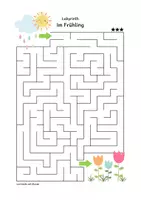 Vorschau - Arbeitsblätter - Labyrinth: Im Frühling (Rätsel für die 1. & 2. Klasse) - Seite 3