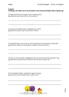 Vorschau - Arbeitsblätter - Texte überarbeiten: Satzglieder einfügen (3./4. Klasse) - Seite 2