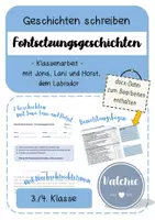 Vorschau - Arbeitsblätter - Fortsetzungsgeschichten schreiben: Klassenarbeit (3./4. Klasse) - Deckblatt