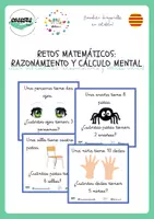 Vista previa - Refuerzo / NEE / Materiales de apoyo - RETOS MATEMÁTICOS RAZONAMIENTO Y CÁLCULO MENTAL - Portada