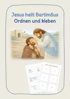 Vorschau - Arbeitsblätter - Jesus heilt Bartimäus - ordnen und kleben - Deckblatt