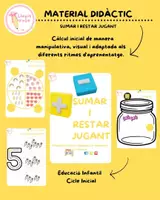 Vista previa - Hojas de trabajo - Sumar i restar jugant➕➖💛🩵 - Portada