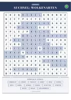 Vorschau - Arbeitsblätter - Suchsel: Wolkenarten – Suchsel Worträtsel – Grundschule – Leicht - Deckblatt