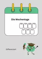 Vorschau - Arbeitsblätter - Die Wochentage - Deckblatt