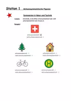 Vorschau - Stationenlernen - Achsensymmetrie - Differenzierte Stationenarbeit (3 Niveaus) mit Lösungen zur Selbstkontrolle l Mathematik Klasse 5 - Seite 2