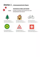 Vorschau - Stationenlernen - Achsensymmetrie - Differenzierte Stationenarbeit (3 Niveaus) mit Lösungen zur Selbstkontrolle l Mathematik Klasse 5 - Seite 3