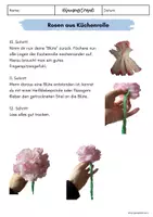 Vorschau - Mal- und Bastelvorlagen - Rosen aus Küchenrolle basteln Kunst - Seite 3