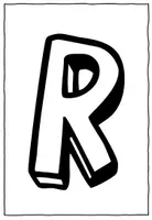 Vorschau - Mal- und Bastelvorlagen - Buchstabe R - Alphabetisierung - Bildkarten - Anlaut - Seite 2