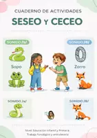 Vista previa - Refuerzo / NEE / Materiales de apoyo - Cuaderno de actividades para trabajar el seseo y el ceceo - página 1