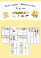 Vorschau - Fördermaterial/Inklusion - Jahrenzeiten Klettmappe Arbeitsmape Kategorie Förderschwerpunkt Geistige Entwicklung - Deckblatt