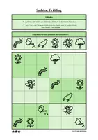 Vorschau - Arbeitsblätter - Sudoku 6x6: Frühling - Logisches Denken fördern! - Seite 3