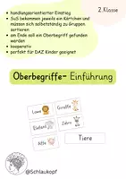 Vorschau - Spiele - Einführung Oberbegriffe - Deckblatt