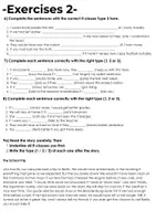 Vorschau - Arbeitsblätter - If-Clauses / Konditionalsätze (Merkblatt / Übungen / Lösungen) - Seite 3