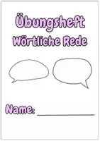 Vorschau - Arbeitsblätter - Wörtliche Rede (Mini-Übungsheft, Klasse 5-6) - Seite 1