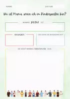 Vorschau - Arbeitsblätter - Portfolioblätter zum Thema Berufe und meine Familie - Deckblatt