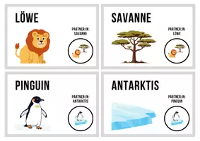 Vorschau - Bildkarten - Zufalls-Gruppenkarten „Tiere“ - spielerisch einteilen - Deckblatt