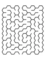 Vorschau - Arbeitsblätter - Hexagonale Logik-Labyrinthe - Seite 1