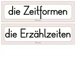 Vorschau - Präsentationen/Tafelbilder - Zeitformen/Erzählzeiten - Merkplakate und weitere Visualisierungen - Seite 2