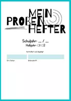 Vorschau - Anderer Materialtyp - Probenhefter - Ablage für Schüler:innen - Deckblatt