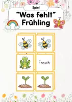 Vorschau - Spiele - Finde das Paar "Frühling" | Spiel für den Frühling - Deckblatt