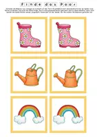 Vorschau - Spiele - Finde das Paar "Frühling" | Spiel für den Frühling - Seite 1