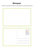 Vorschau - Mal- und Bastelvorlagen - Oster-Postkarte Bastel- und Malvorlagen - Seite 3