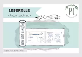 Vorschau - Arbeitsblätter - Leserolle zur Klassenlektüre "Anton taucht ab" von Milena Baisch - Seite 1