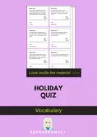 Vorschau - Spiele - Holidays Quiz: Vocabulary (English) - Deckblatt
