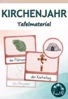 Vorschau - Poster - Kirchenjahr Tafelmaterial Grundschule - Visualisierung der Feste im Jahreskreis - Deckblatt