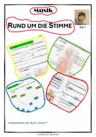 Vorschau - Arbeitsblätter - Arbeitsblatt zu "Musix1": Musik - Wissenswertes rund um deine Stimme! - Deckblatt