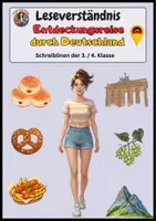 Vorschau - Arbeitsblätter - Leseverständnis - Entdeckungsreise durch Deutschland - Deckblatt