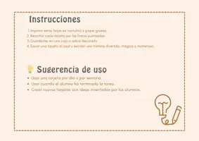 Vista previa - Tarjetas / Manipulativos - Tarjetas de Escritura Creativa - página 2