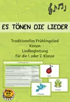 Vorschau - Stundenentwürfe - Es tönen die Lieder - Stimmbildungsgeschichte und Liedbegleitung für die 1. oder 2. Klasse ~ Grundschule Musik - Deckblatt