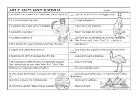 Vorschau - Stundenentwürfe - MORE UNIT 7: A letter from Australia, Facts worksheet - Seite 2