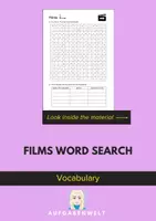 Vorschau - Arbeitsblätter - Films Word Search: Vocabulary (English) - Deckblatt
