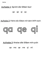 Vorschau - Arbeitsblätter - Leseförderung 1. Klasse – Buchstabe Q; q - Seite 2