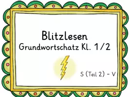 Vorschau - Fördermaterial/Inklusion - Blitzlesen Grundwortschatz S Teil 2-V Klasse 1/2 - Seite 2