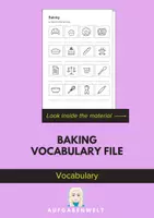 Vorschau - Arbeitsblätter - Baking: Vocabulary File B1 (English) - Deckblatt