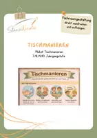 Vorschau - Fördermaterial/Inklusion - Tischmanieren - wie verhalte ich mich am Tisch richtig! - Deckblatt