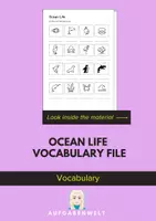 Vorschau - Arbeitsblätter - Ocean Life: Vocabulary File B1 (English) - Deckblatt