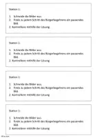 Vorschau - Arbeitsblätter - Stationenarbeit Bürgerinitiative + Lösungen - Seite 1