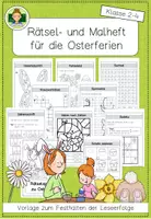Vorschau - Arbeitsblätter - Mal- und Rätselheft für die Osterferien (Grundschule Ferien) - Deckblatt